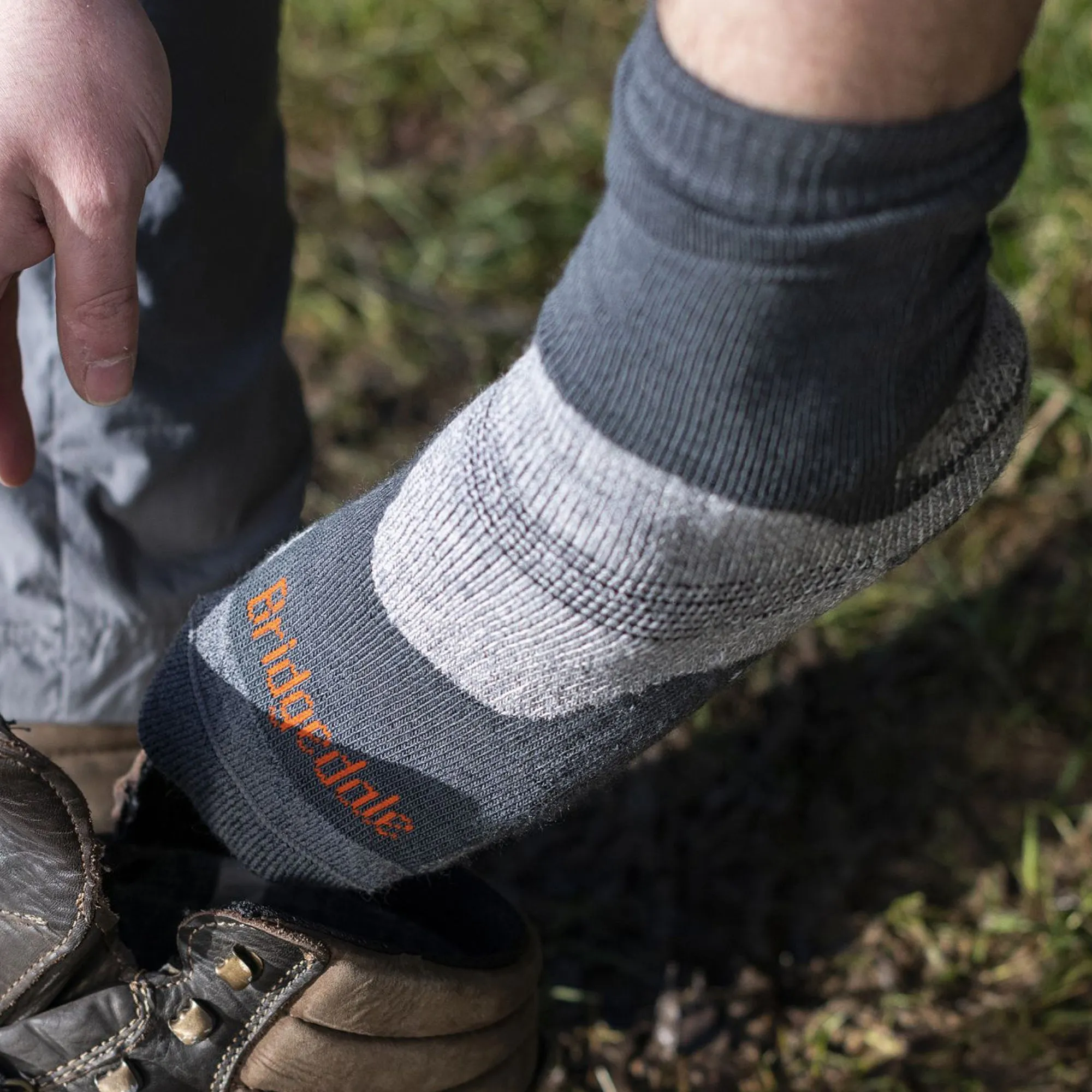 1 Pack Mens Hiking Midweight Merino Wool Boot Socks