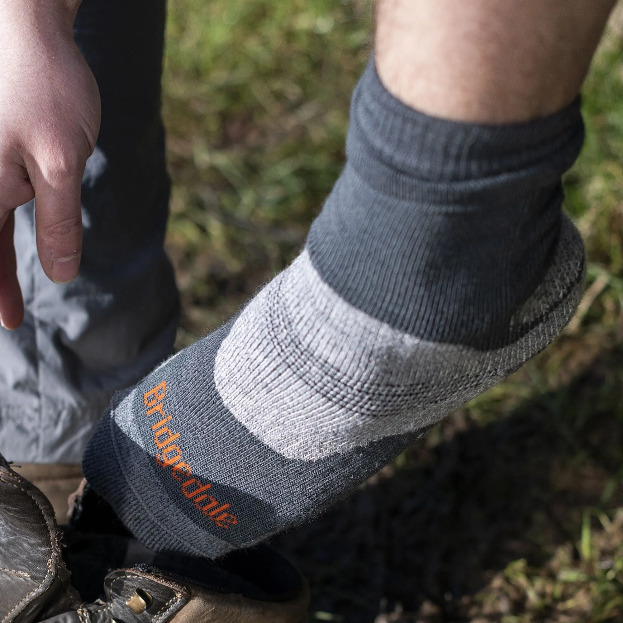 1 Pack Mens Hiking Midweight Merino Wool Boot Socks