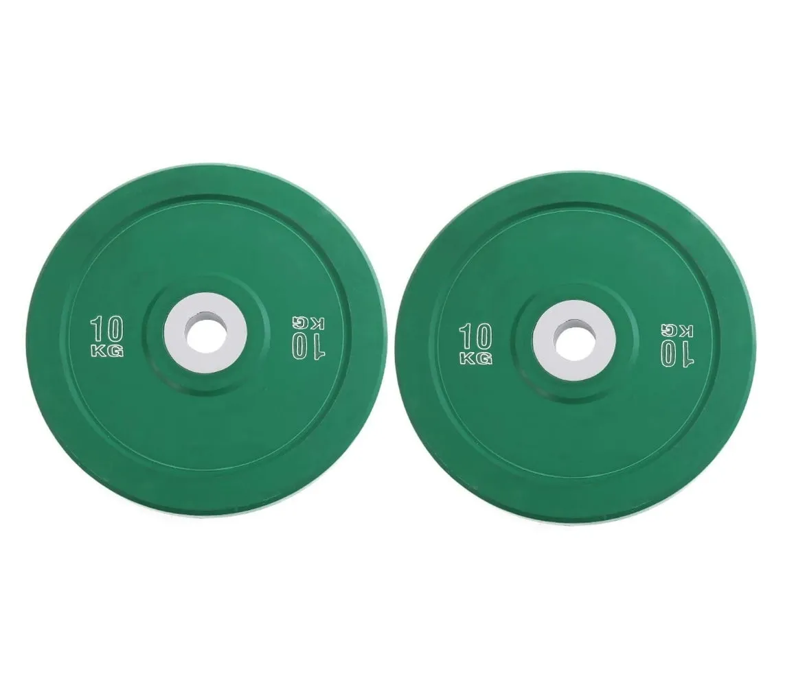 100kg Colour Bumper Plates Set - 5kg, 10kg, 15kg, 20kg
