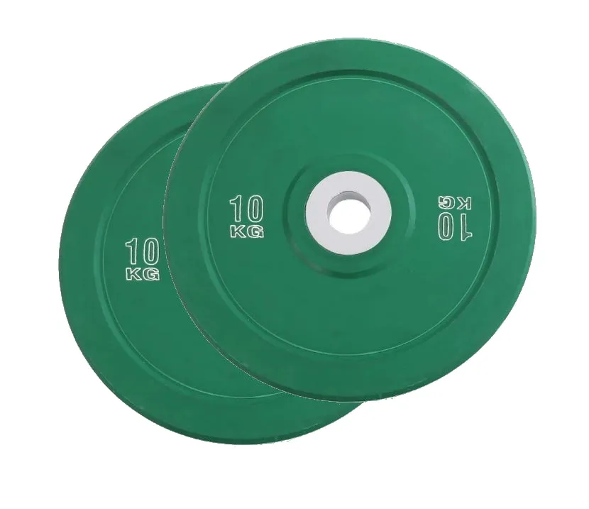 100kg Colour Bumper Plates Set - 5kg, 10kg, 15kg, 20kg