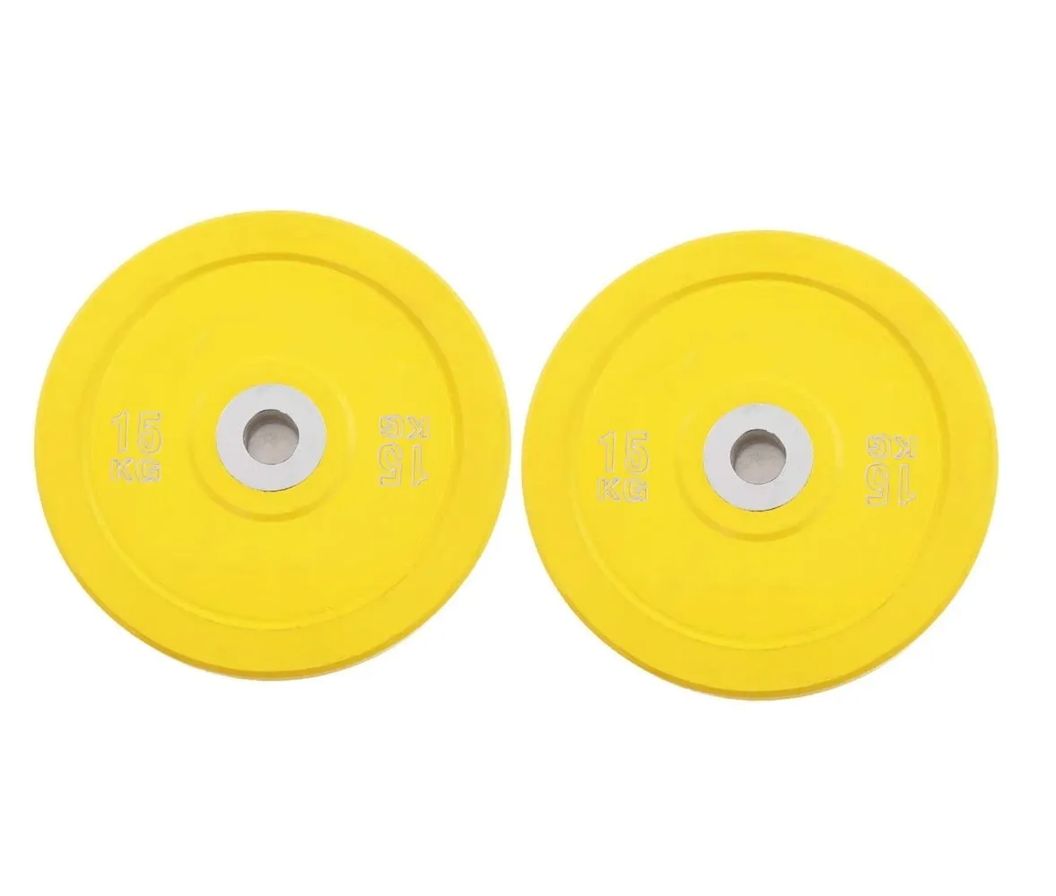 100kg Colour Bumper Plates Set - 5kg, 10kg, 15kg, 20kg