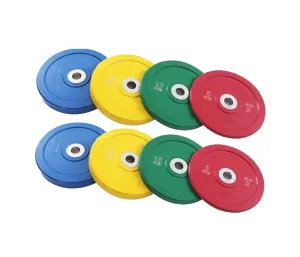 100kg Colour Bumper Plates Set - 5kg, 10kg, 15kg, 20kg