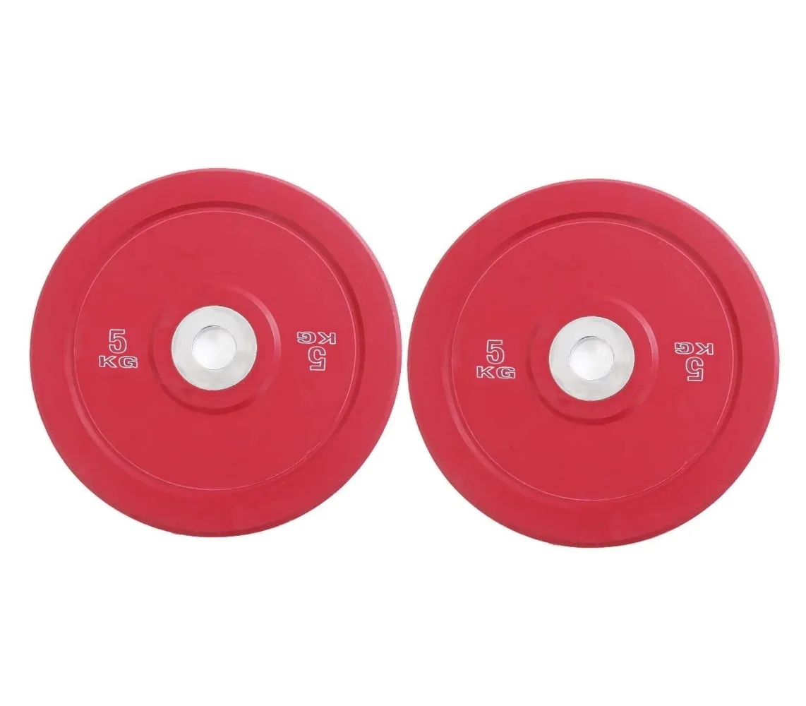 100kg Colour Bumper Plates Set - 5kg, 10kg, 15kg, 20kg