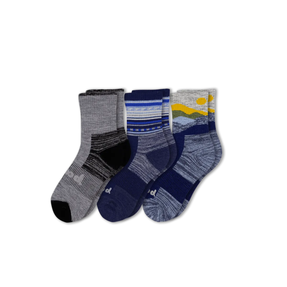 3 Pack - Men's Hiking Crew Pacas Socks