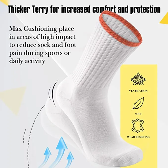 5-Pairs Plain Women's Hiking Walking Socks | ACTINPUT