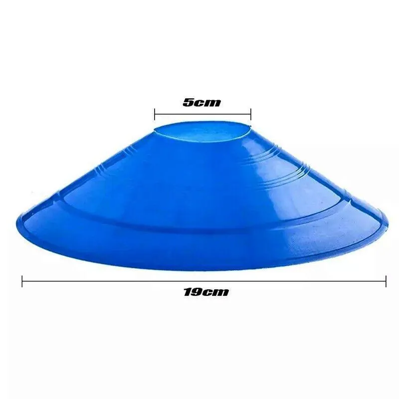 60 Pack Sports Training Discs Markers Cones Soccer Rugby Fitness Exercise
