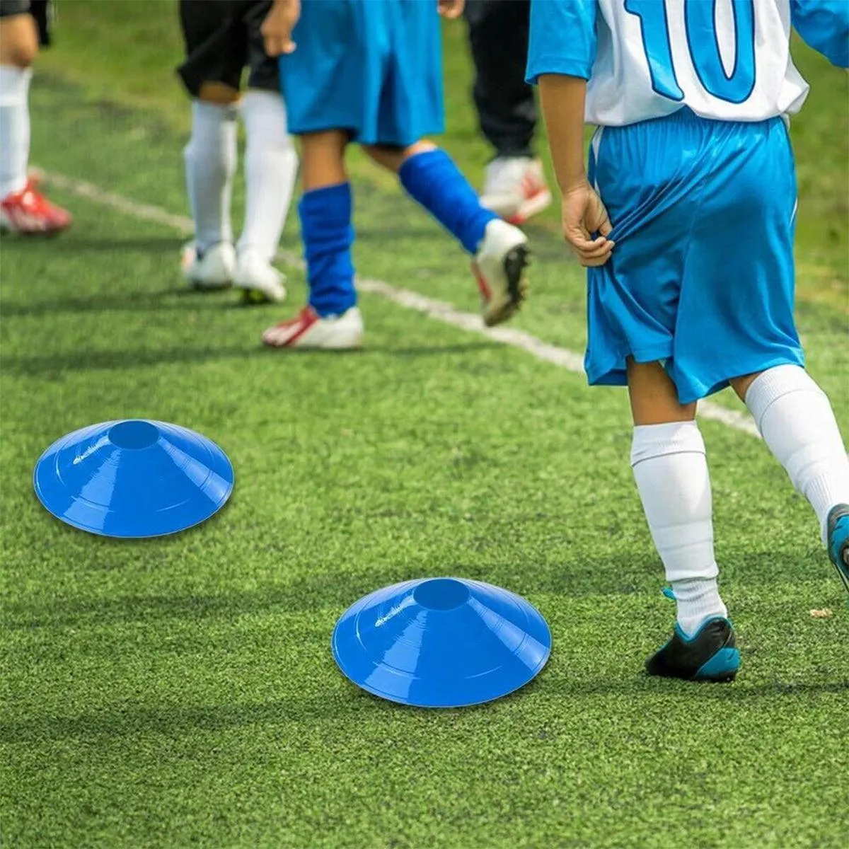 60 Pack Sports Training Discs Markers Cones Soccer Rugby Fitness Exercise