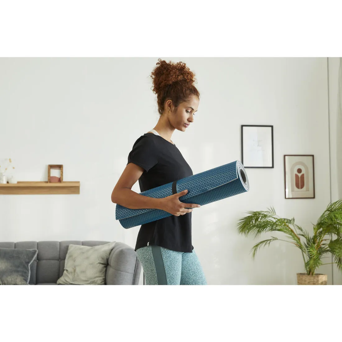 7 mm Fitness Mat Tone Mat - Blue
