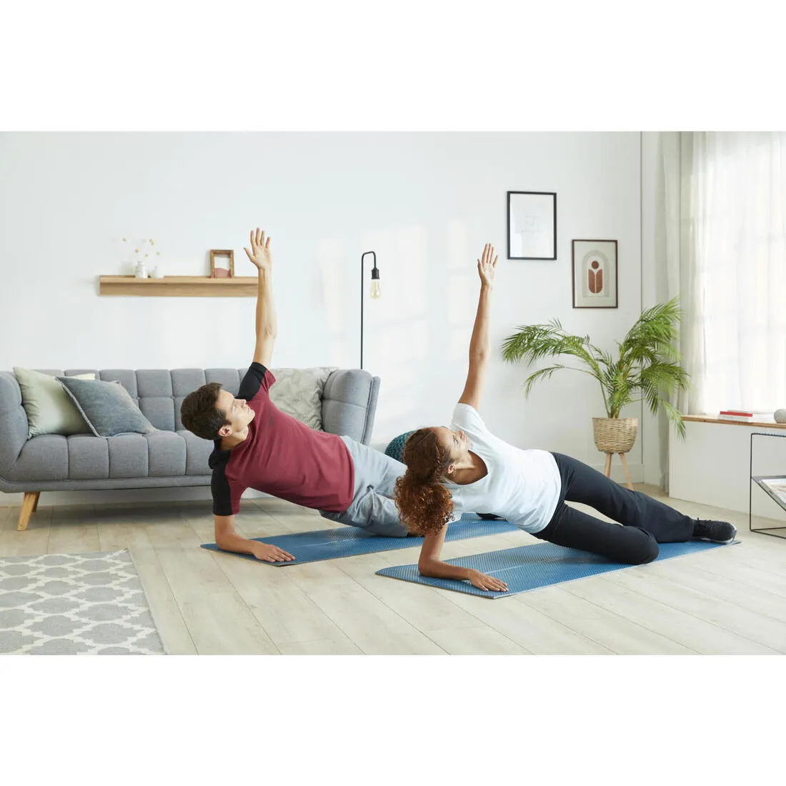 7 mm Fitness Mat Tone Mat - Blue