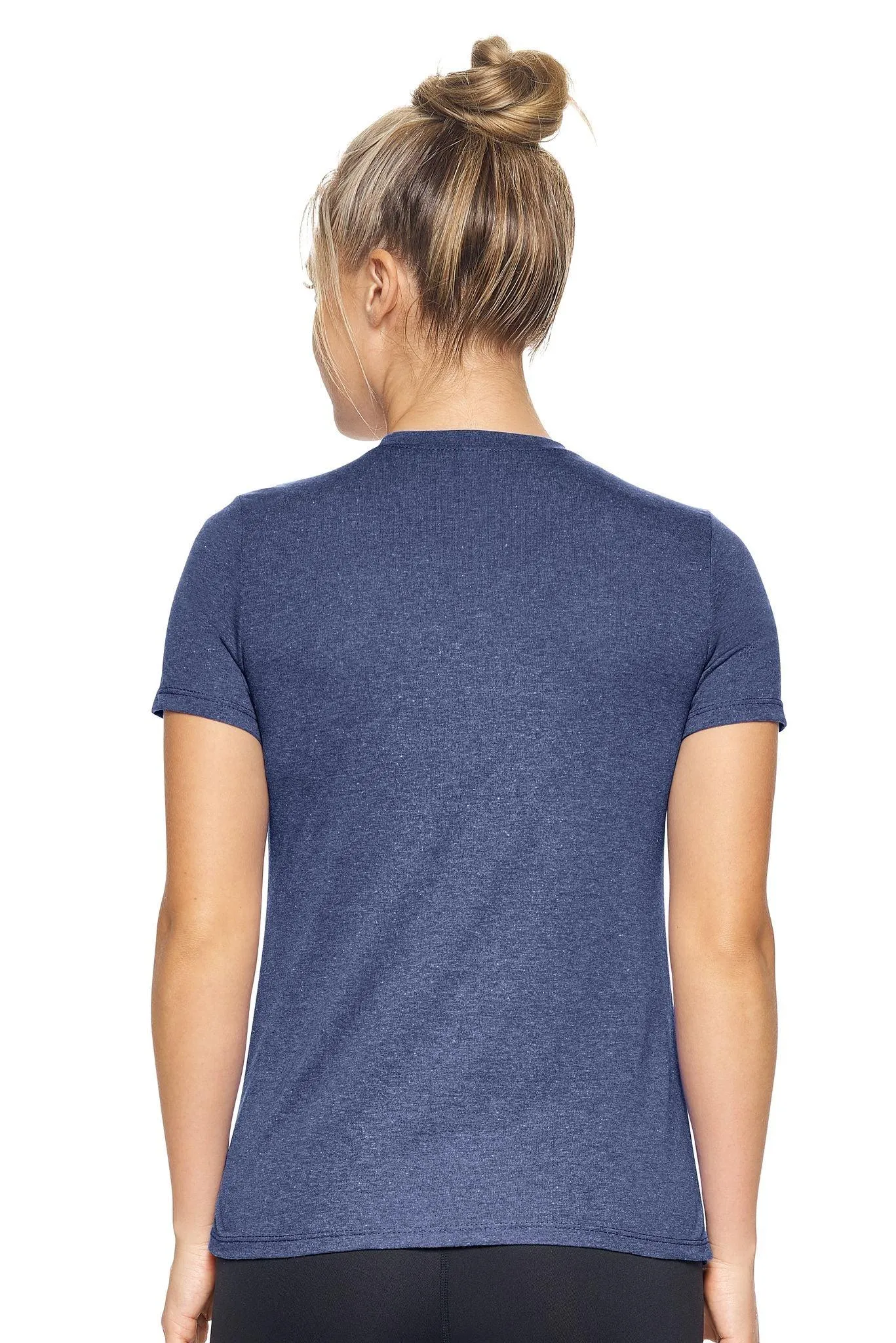 AA202 Performance Heather V-Neck Tee