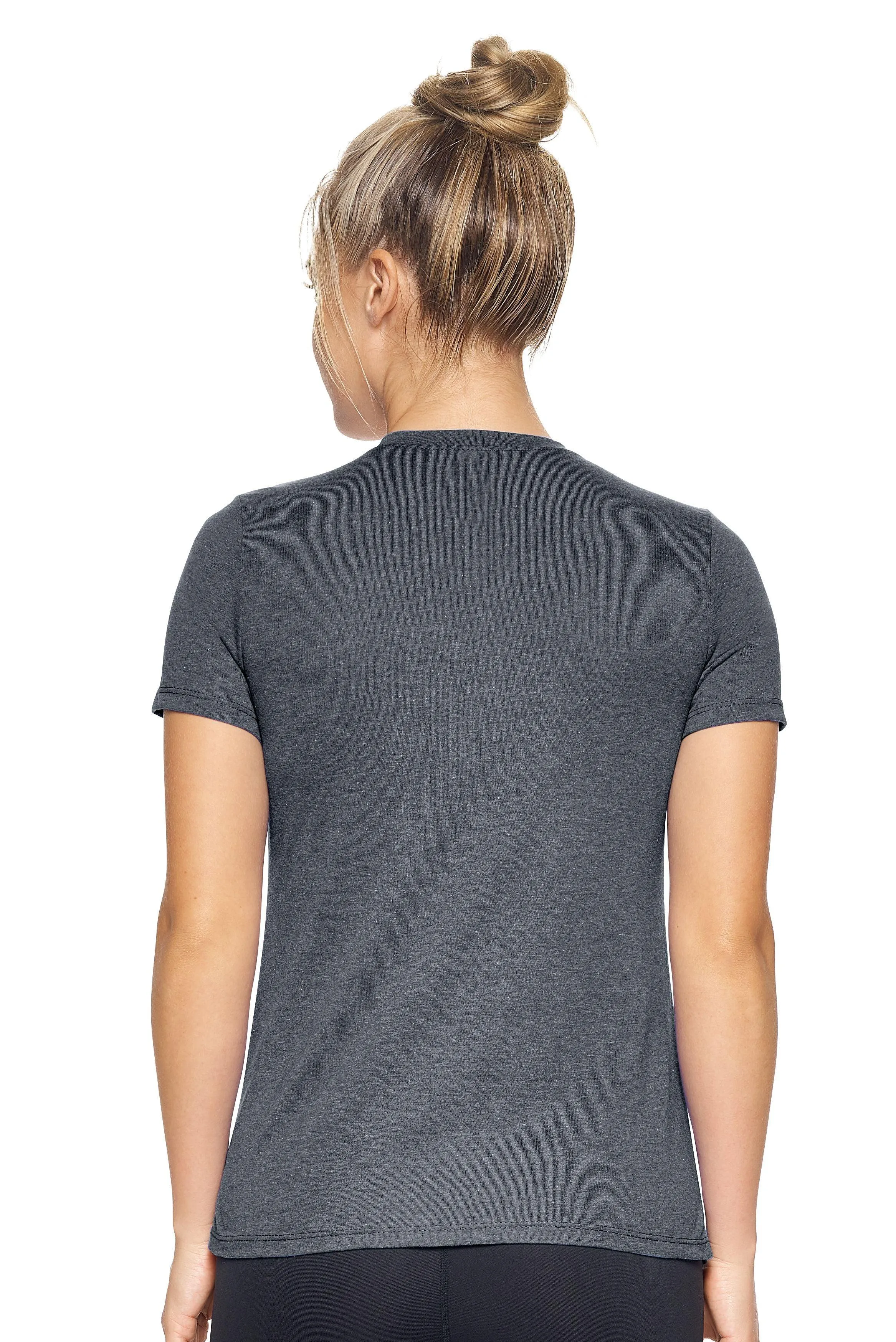 AA202 Performance Heather V-Neck Tee