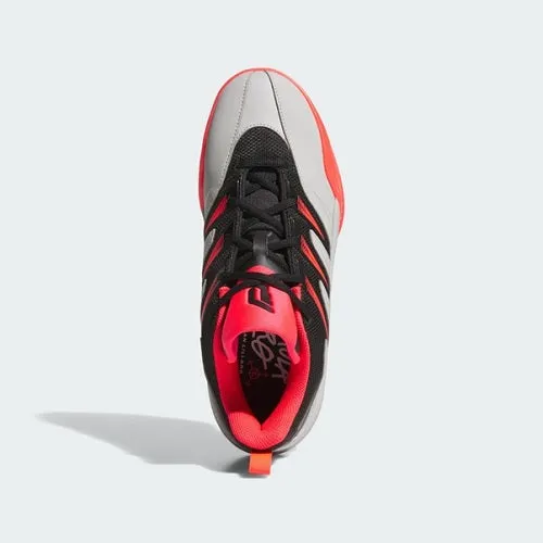 Adidas Mens Dame Certified III Basketball Shoe Core Black/Lucid Red/Grey Two