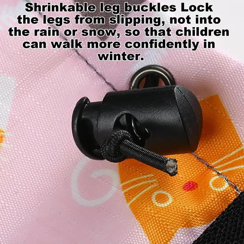 Adjustable Leg Cover Shoes Gaiters Children Snow Cover Kids Boot Gaiters Waterproof Boot Gaiters For Hiking Hunting Walking