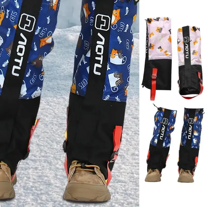 Adjustable Leg Cover Shoes Gaiters Children Snow Cover Kids Boot Gaiters Waterproof Boot Gaiters For Hiking Hunting Walking