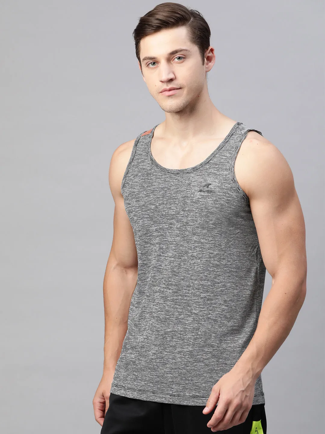 Alcis Men's Printed Black Tshirts
