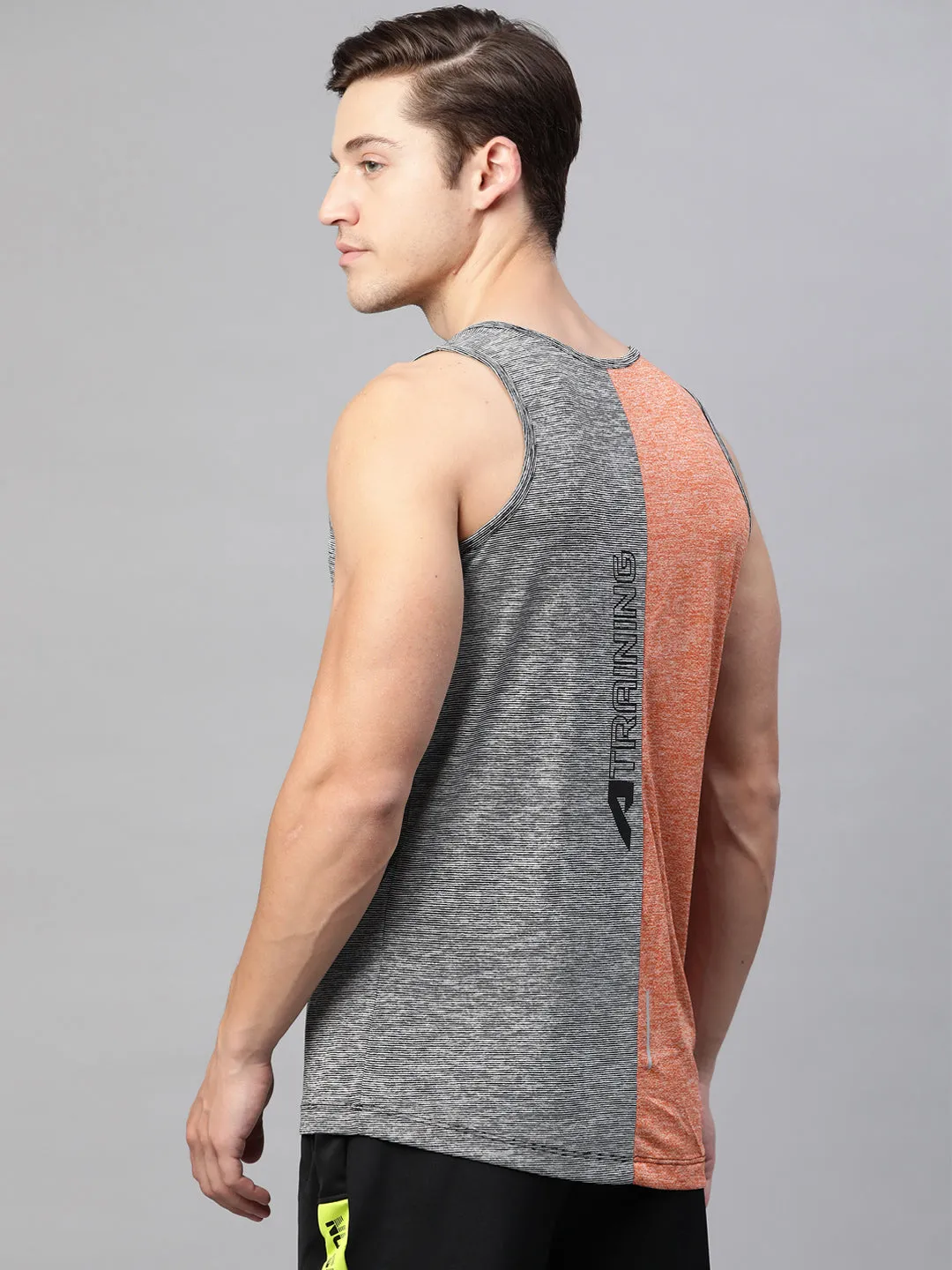 Alcis Men's Printed Black Tshirts