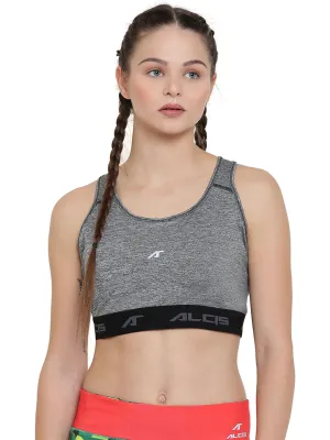Alcis Women Solid Black Bra
