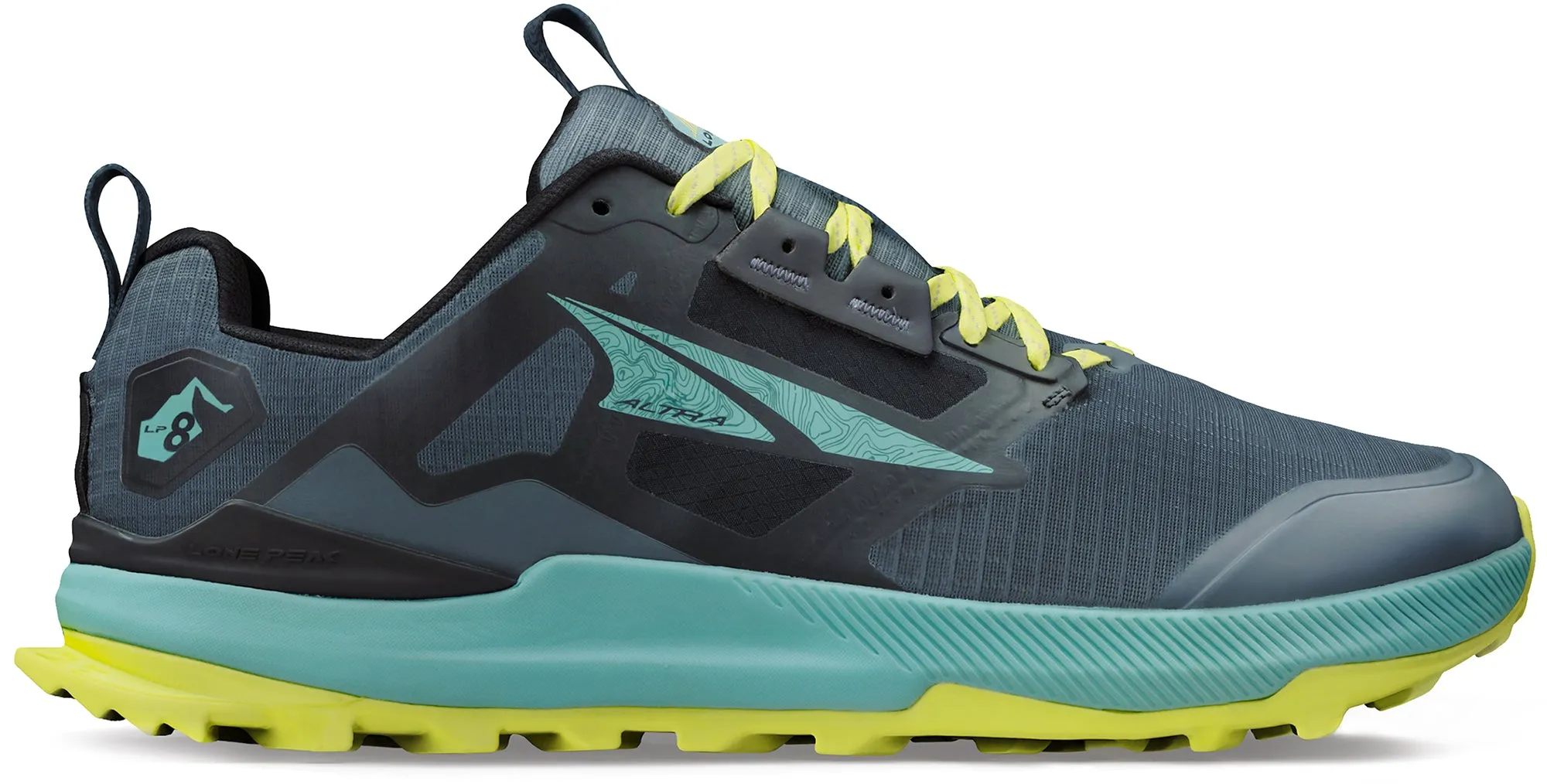 Altra Lone Peak 8 Mens Trail Running Shoes - Green