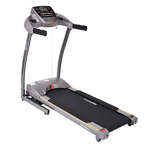AmazonBasics DC Motorized Treadmill with 15% Auto Incline, 1.5 HP Continuous and 3.0 Peak Power, Max Speed 16 kmph, Max Weight 110 Kg (Black & Grey)