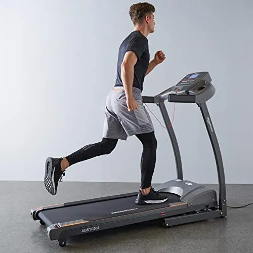 AmazonBasics DC Motorized Treadmill with 15% Auto Incline, 1.5 HP Continuous and 3.0 Peak Power, Max Speed 16 kmph, Max Weight 110 Kg (Black & Grey)