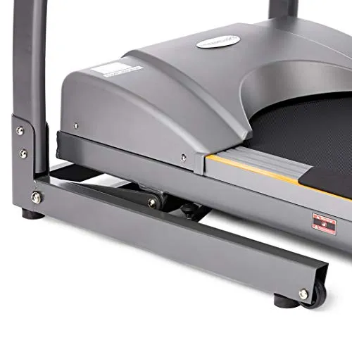 AmazonBasics DC Motorized Treadmill with 15% Auto Incline, 1.5 HP Continuous and 3.0 Peak Power, Max Speed 16 kmph, Max Weight 110 Kg (Black & Grey)