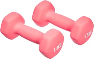 AmazonBasics Neoprene Dumbbell Pair, 2 x 1.5Kg
