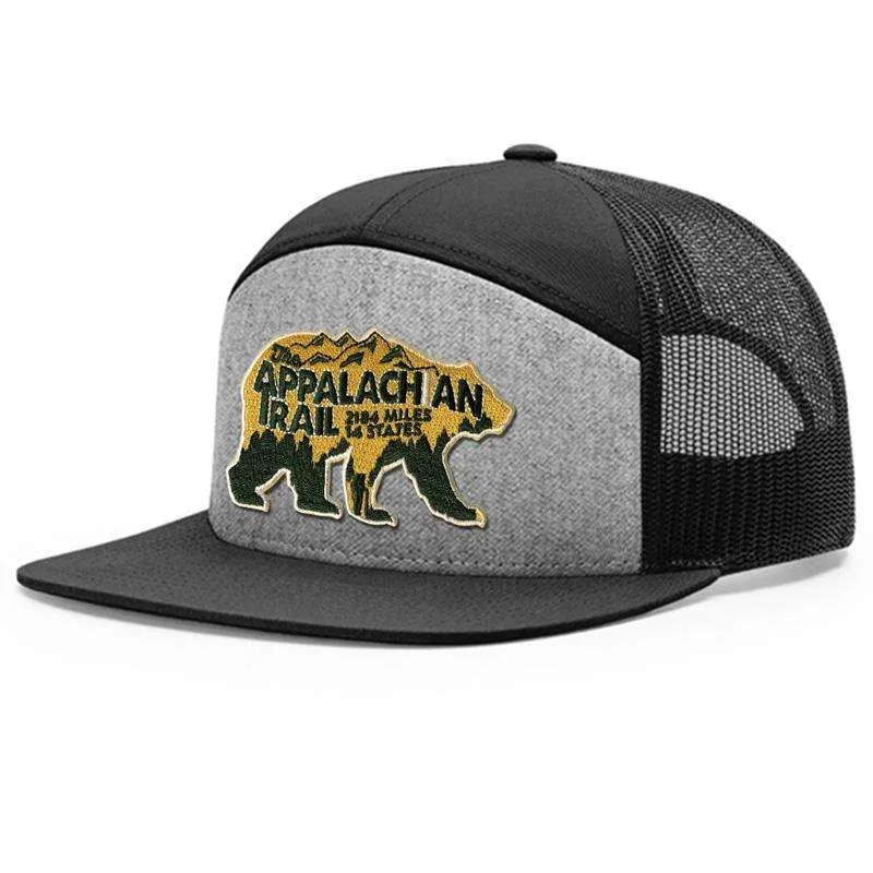 Appalachian Trail Bear Flat Bill Trucker Hat