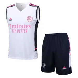 Arsenal Sleeveless Training Kit (Top Shorts) White 2023/24