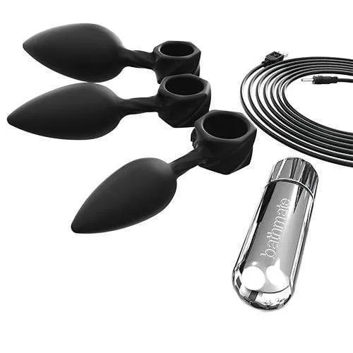 Bathmate - Anal Training Plugs Vibe (Black)