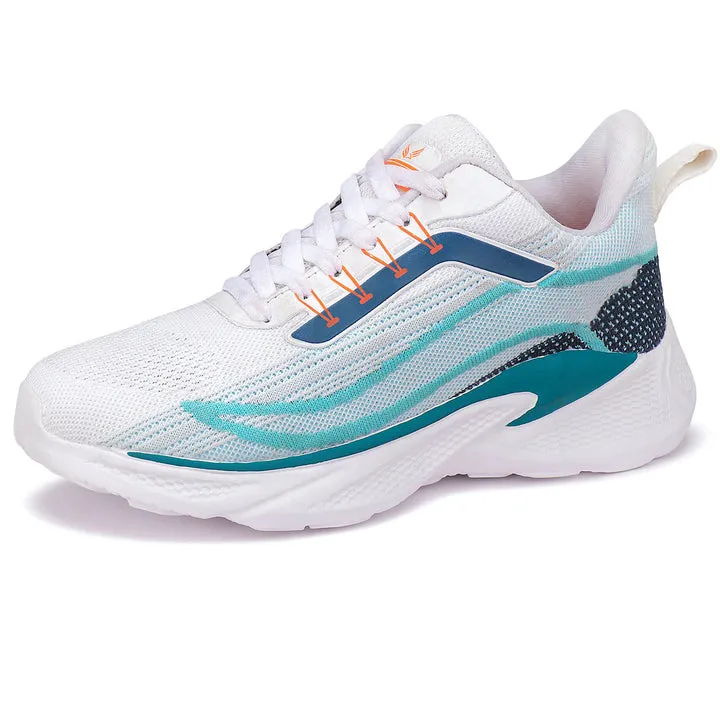 Bersache Premium Sports Gym Trending Stylish Running Shoes For Men 8011-White