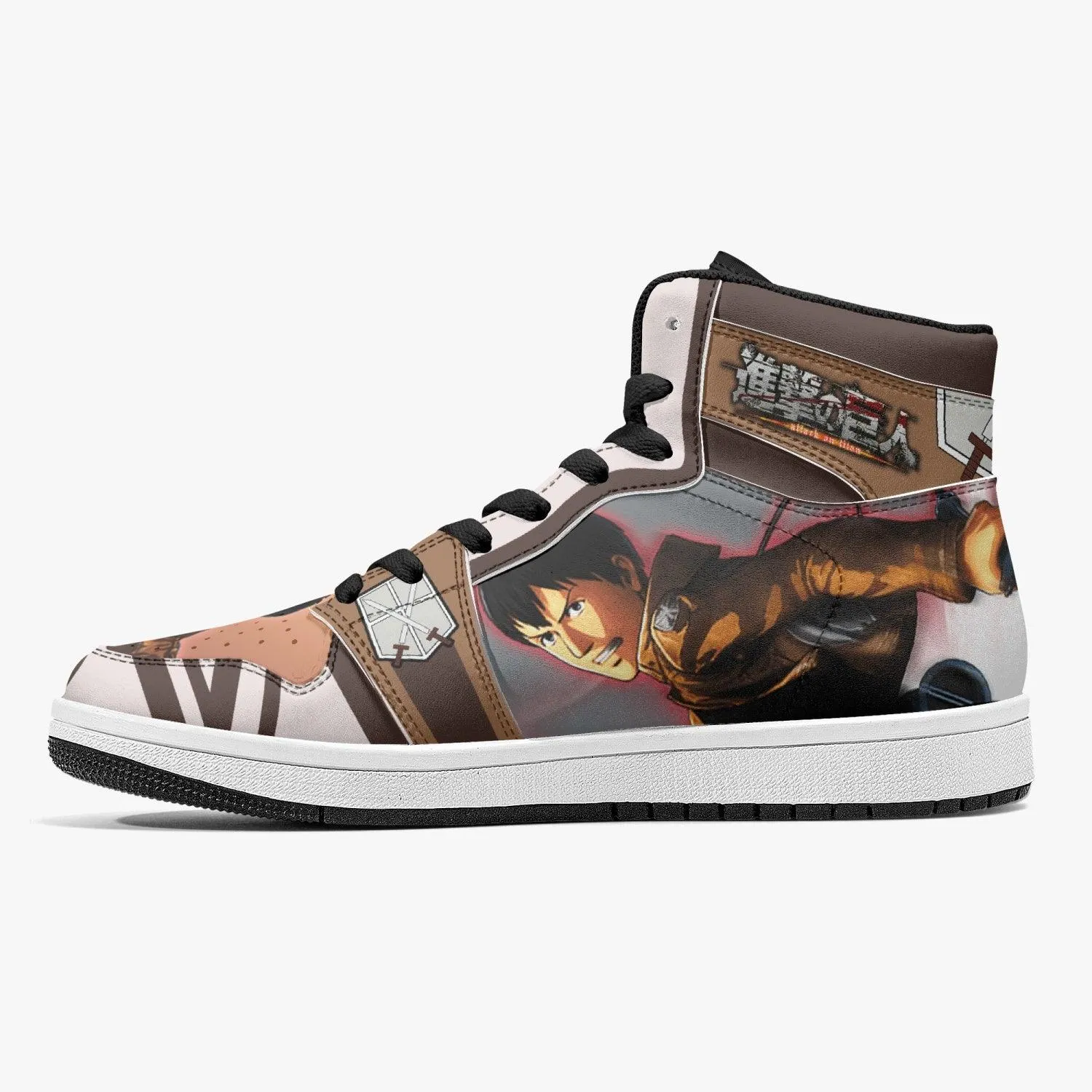 Bertholdt Hoover Training Corps Shingeki no Kyojin Mid 1 Basketball Shoes