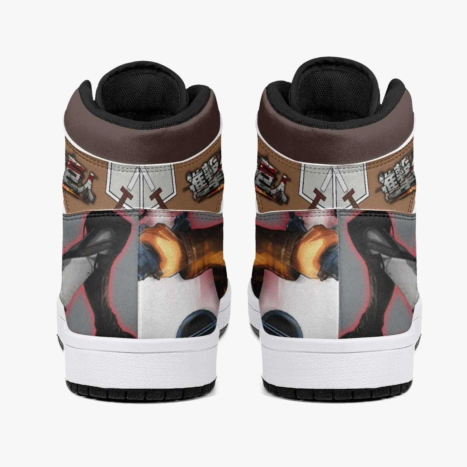 Bertholdt Hoover Training Corps Shingeki no Kyojin Mid 1 Basketball Shoes