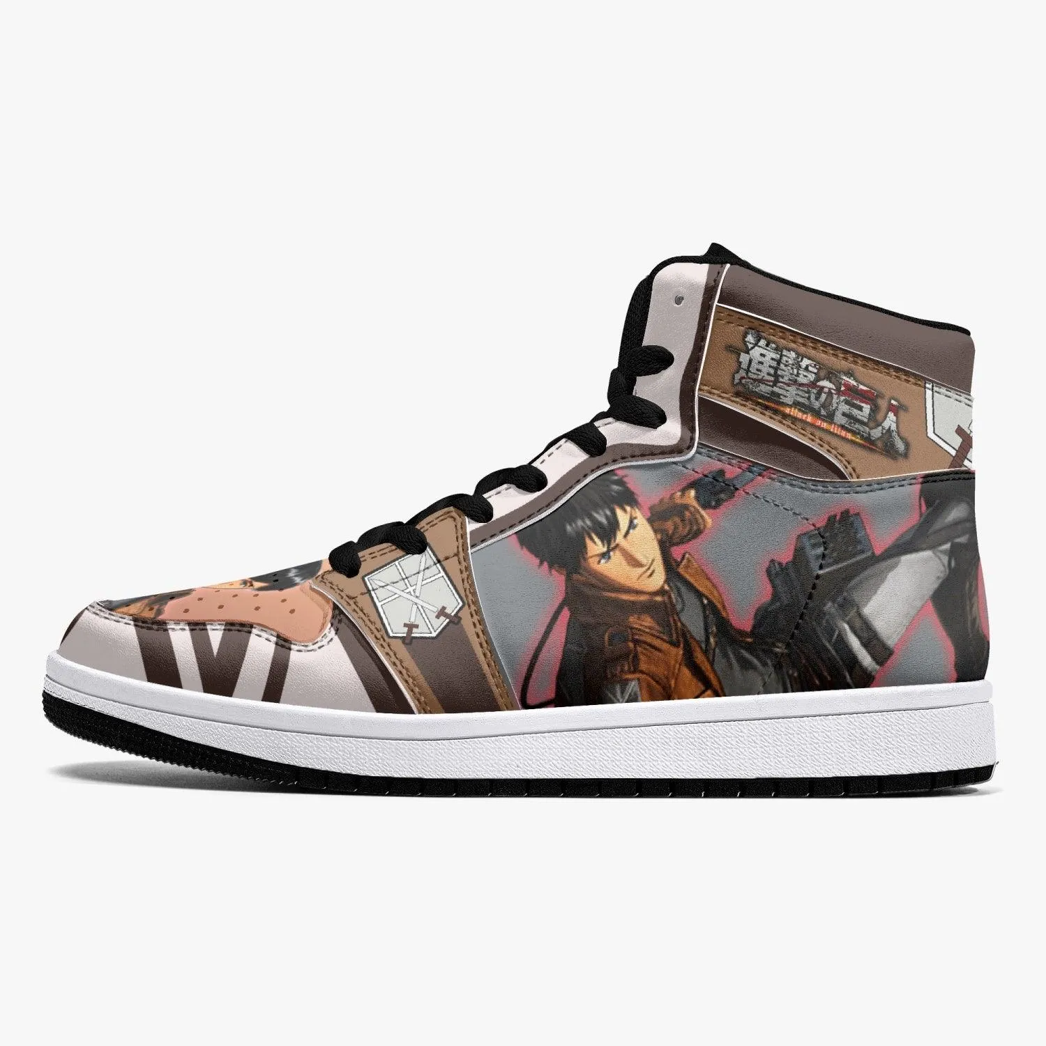 Bertholdt Hoover Training Corps Shingeki no Kyojin Mid 1 Basketball Shoes