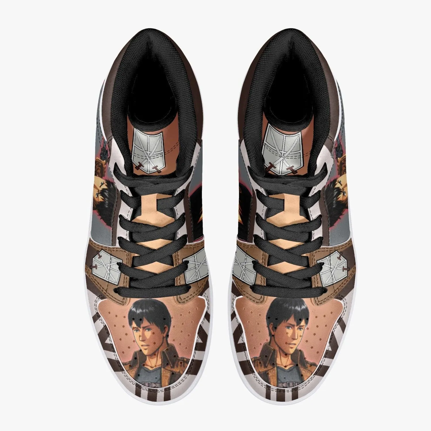 Bertholdt Hoover Training Corps Shingeki no Kyojin Mid 1 Basketball Shoes