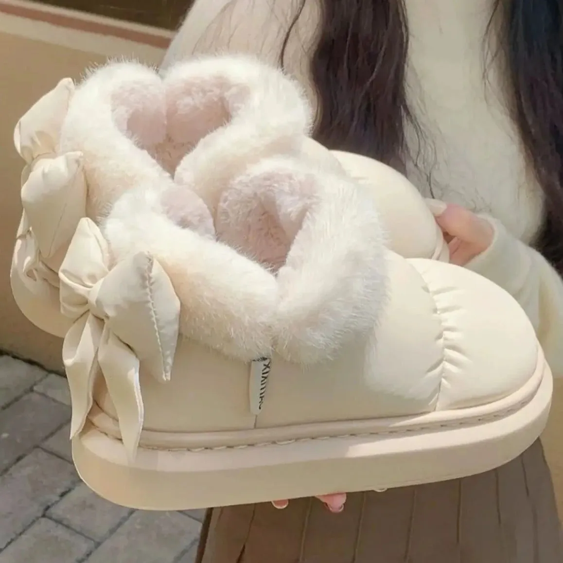 Bow Fur Winter Boots (Waterproof)