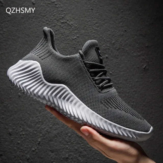 Breathable White Trendy Sneakers