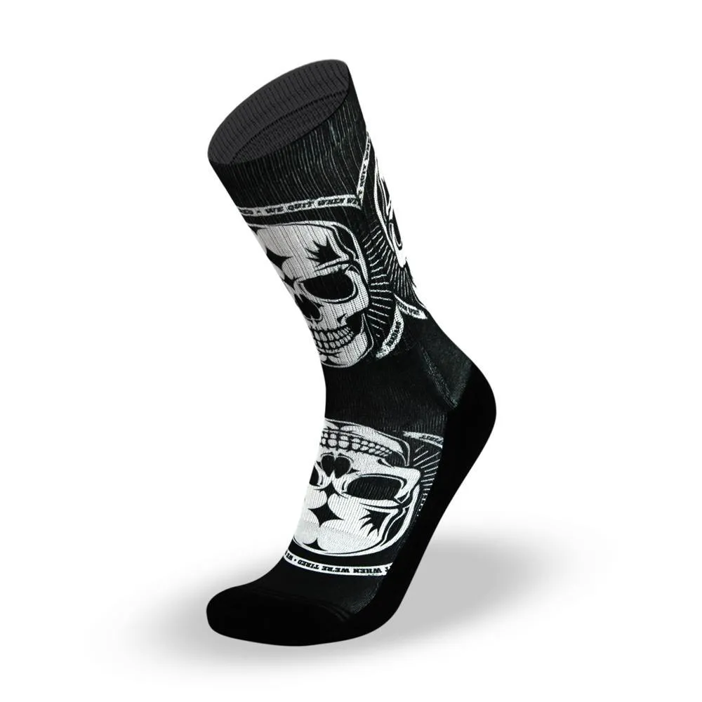 CALZE LITHE BLACK SKULL CROSSFIT RX SOCKS WOD BADASS TRAINING