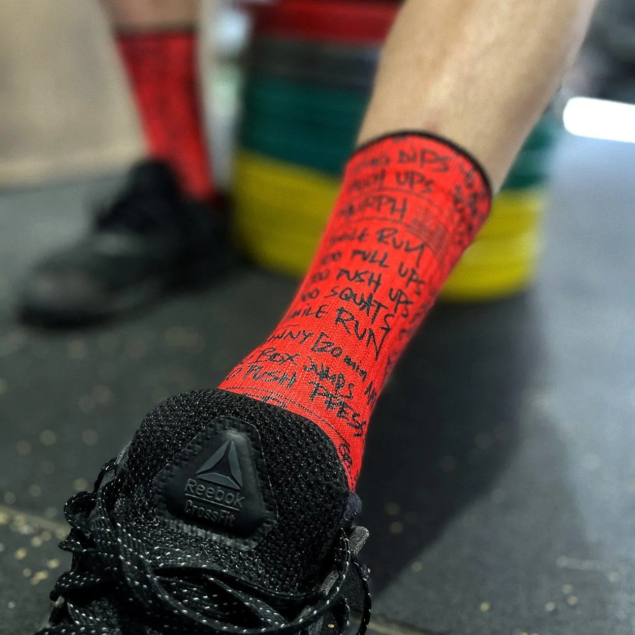 CALZE LITHE HERO WOD CROSSFIT FUNCTIONAL TRAINING RX SOCKS ROSSA