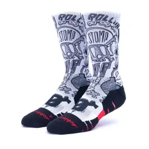 CALZE SCRIMMAGE TRAINING SPORT PADLE BASKET CROSSFIT SOCKS SKULL STOMP