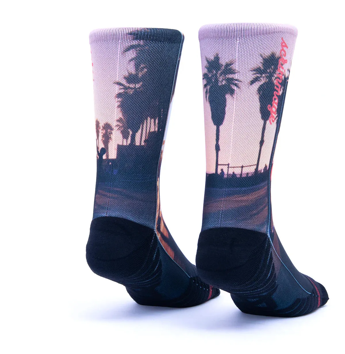 CALZE SCRIMMAGE TRAINING SPORT PADLE BASKET CROSSFIT SOCKS SKULL SUNSET CALIFORNIA