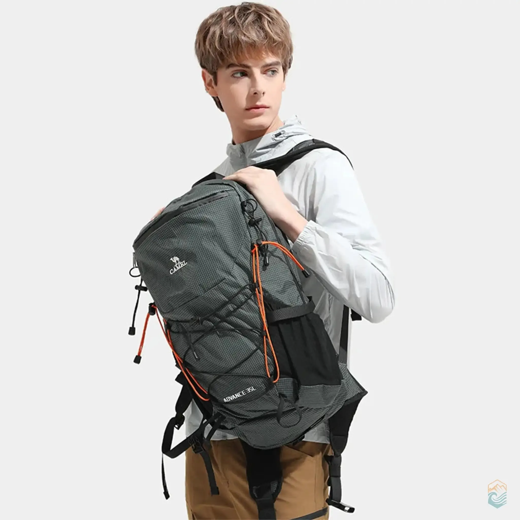 CAMEL 35L Waterproof Outdoor Backpack Breathable Multi Use Bag for Hiking Camping and Travel