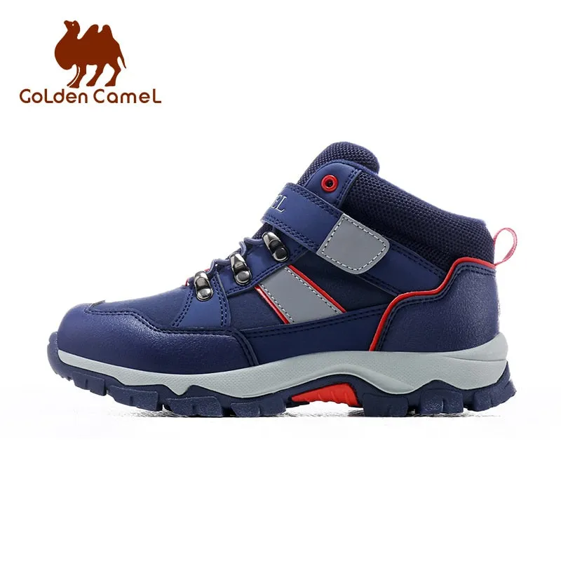 Children's golden hiking shoes autumn and winter sports cotton shoes new non-slip shoes