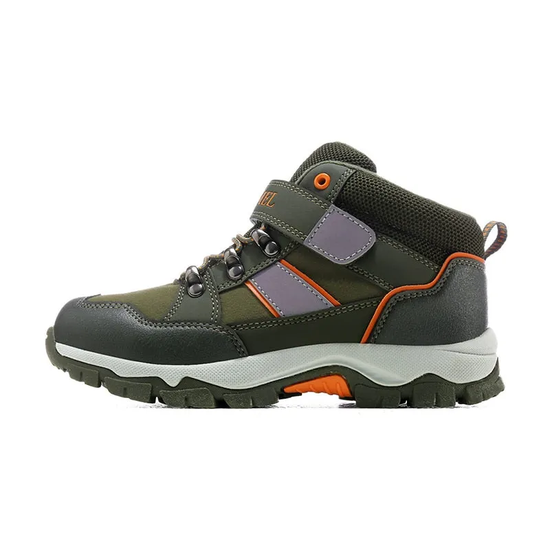 Children's golden hiking shoes autumn and winter sports cotton shoes new non-slip shoes