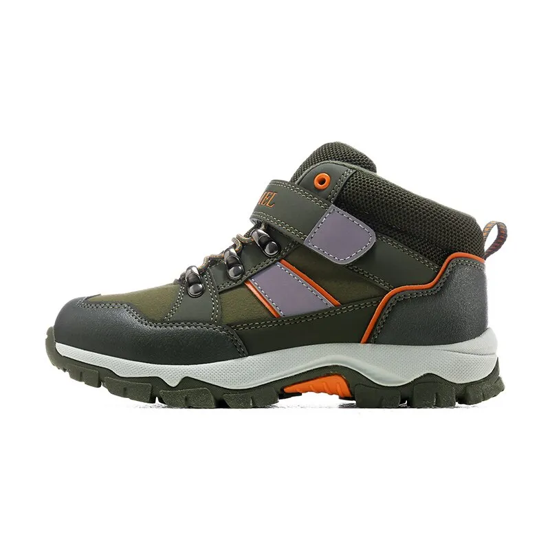 Children's golden hiking shoes autumn and winter sports cotton shoes new non-slip shoes