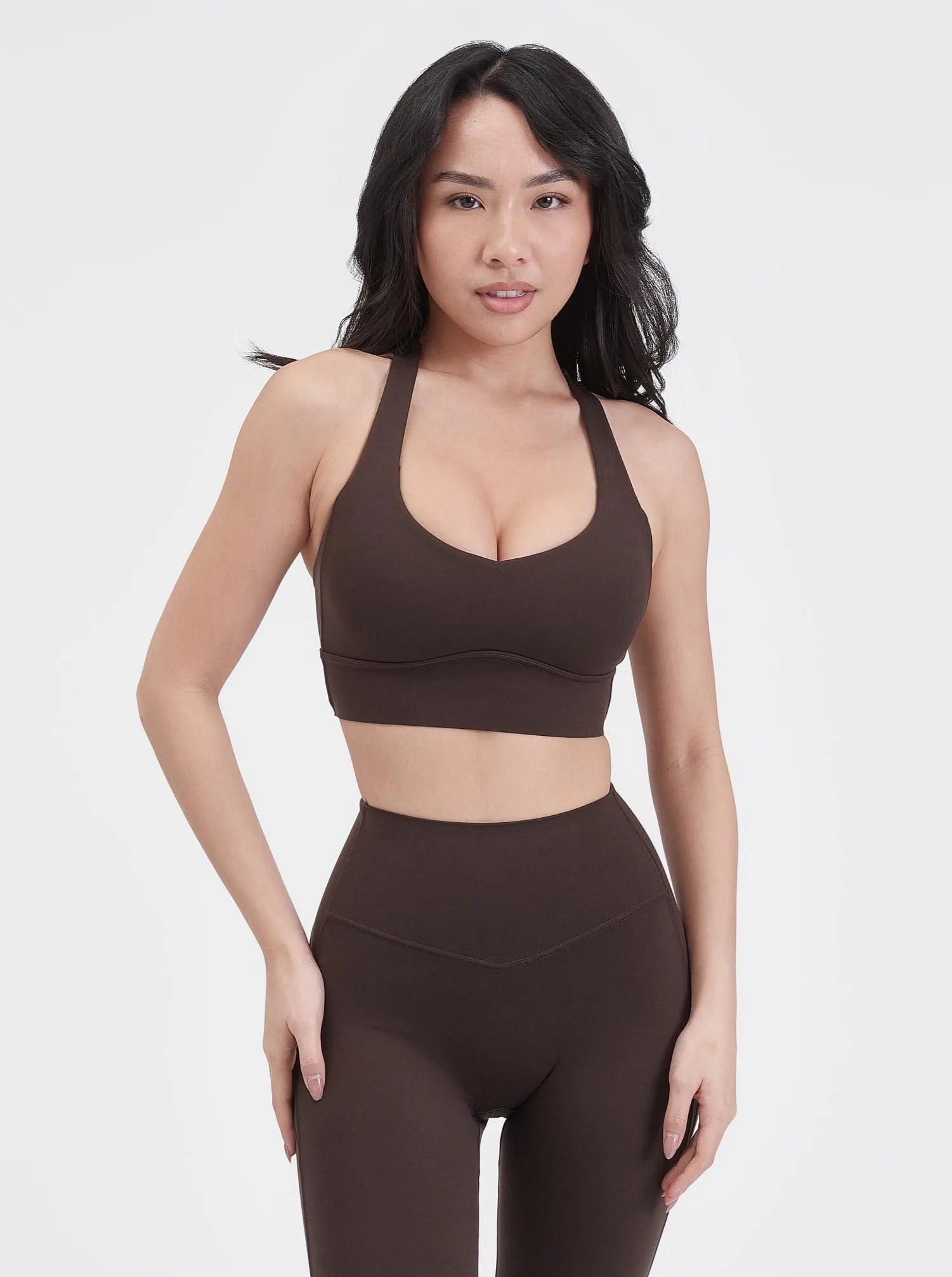 Collagen Sports Bra - Cold Brew