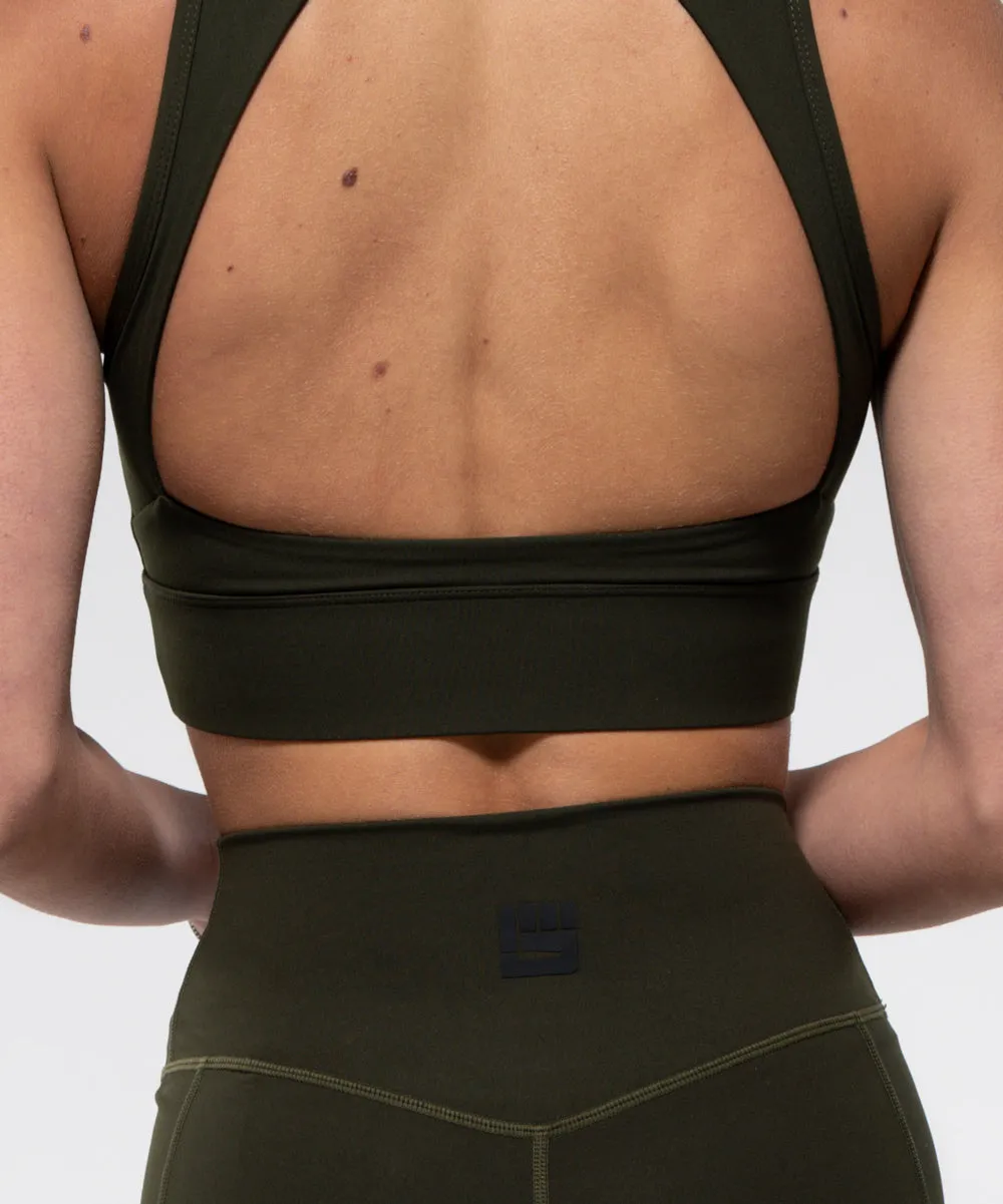 CONQUER Sports Bra in Olive