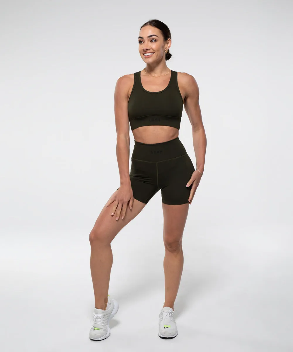 CONQUER Sports Bra in Olive