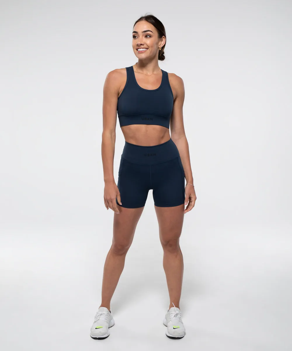 CONQUER Sports Bra in Steel Blue