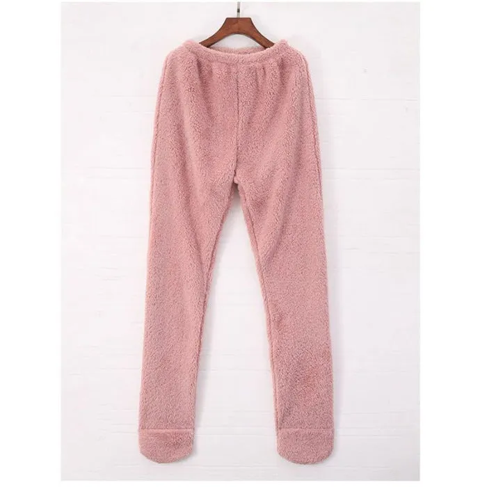 Coral Fleece Socks Leggings