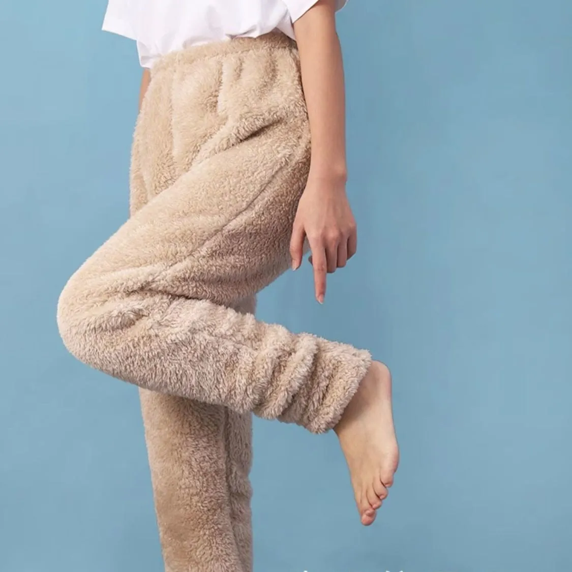 Coral Fleece Socks Leggings